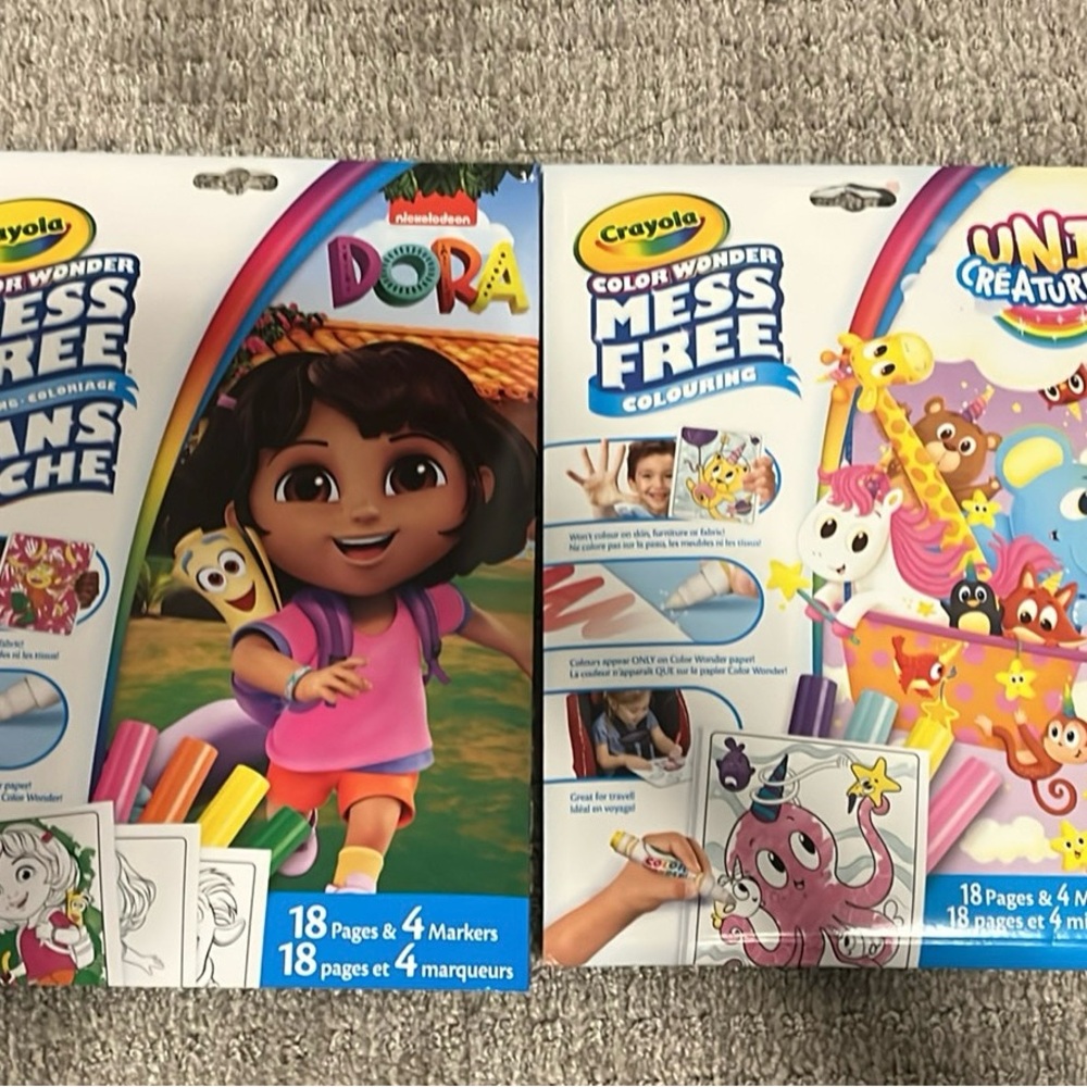 Crayola Color Wonder Mess Free Coloring Set with Dora and Unicreatures